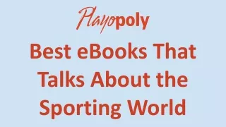 Best eBooks That Talks About the Sporting World