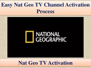 easy nat geo tv channel activation process