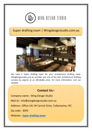super drafting team wingdesignstudio com au
