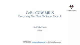 CoBu Cow Milk