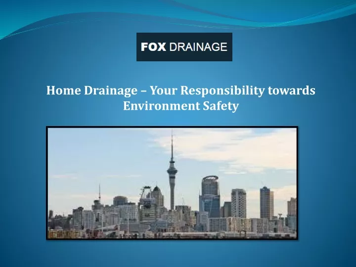 home drainage your responsibility towards