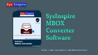 sysinspire mbox converter software
