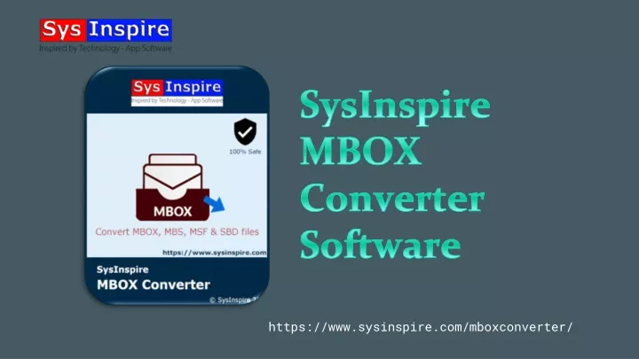 sysinspire mbox converter software