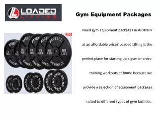 Gym Equipment Packages For Sale | Loaded Lifting