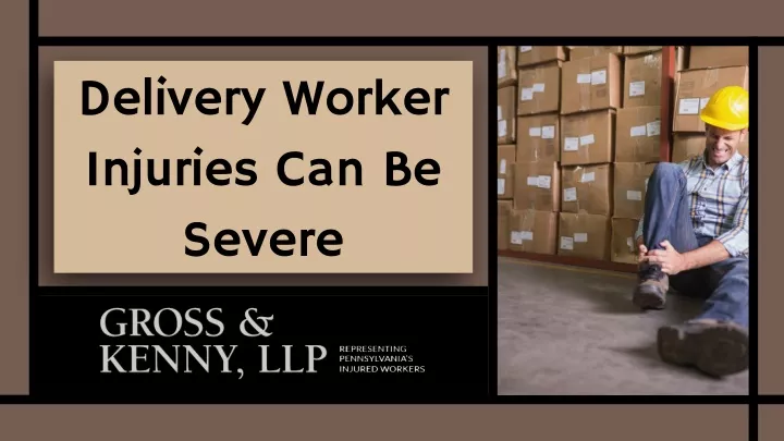 delivery worker injuries can be severe