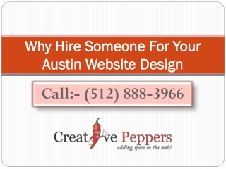 Why Hire Someone For Your Austin Website Design