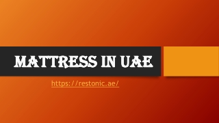 mattress in uae