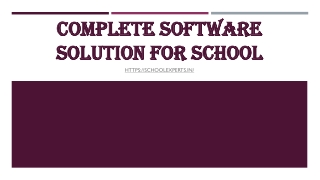 complete software solution for school