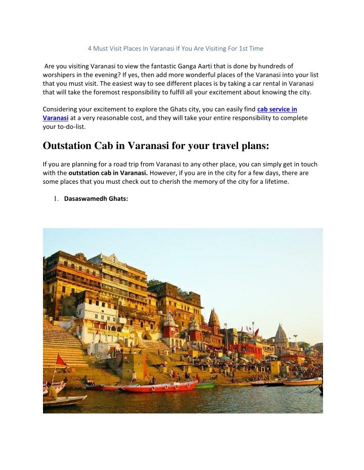 4 must visit places in varanasi