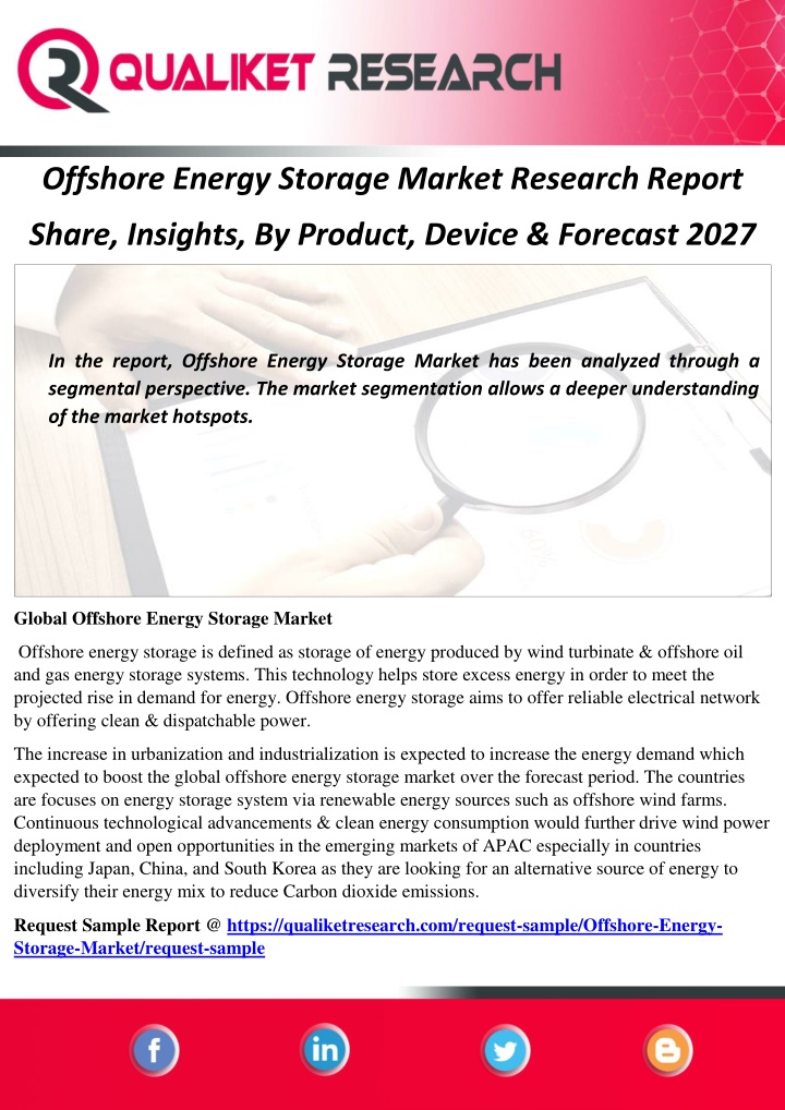 offshore energy storage market research report