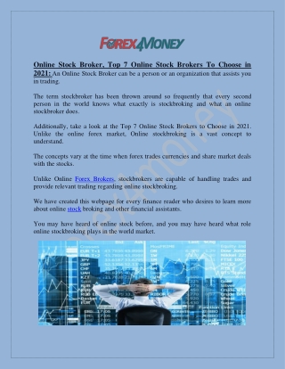 online stock broker top 7 online stock brokers
