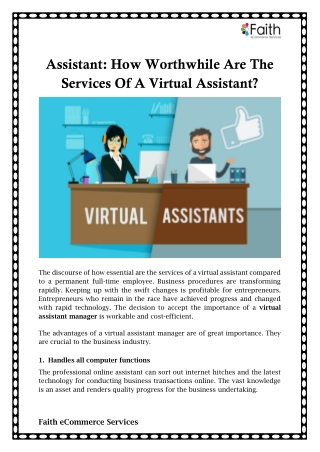 assistant how worthwhile are the services