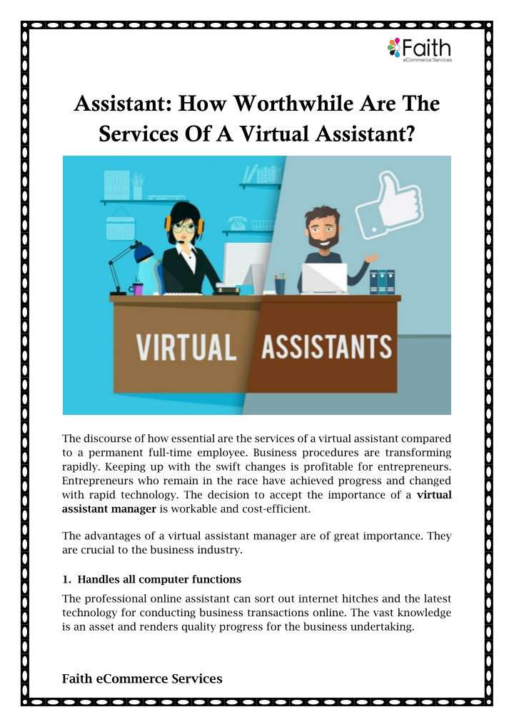 assistant how worthwhile are the services