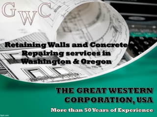 Retaining Walls and Concrete Repairing Services in Washington & Oregon