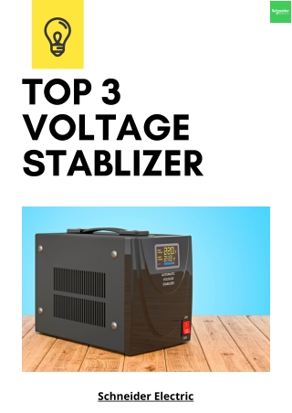 Top 3 Voltage Stablizer