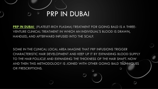 PRP in Dubai