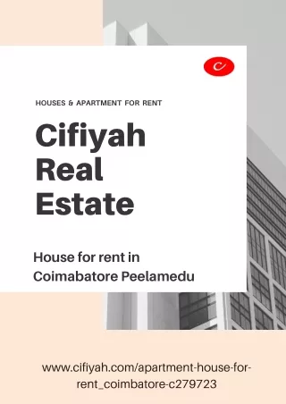 Precaution before getting a house for rent in Coimbatore Peelamedu?