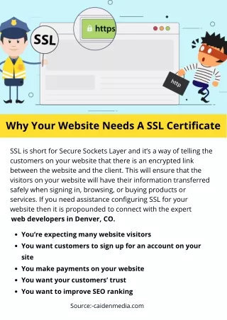 why your website needs a ssl certificate