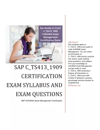 abstract get complete detail on c ts413 1909 exam