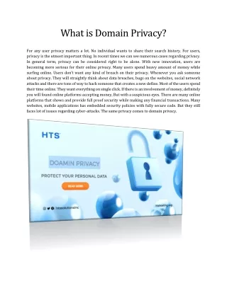 what is domain privacy