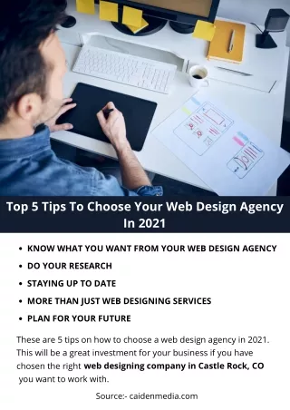 top 5 tips to choose your web design agency