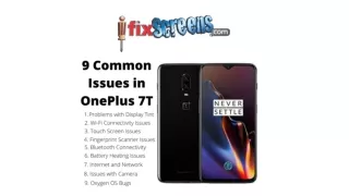 9 common issues in one plus 7T