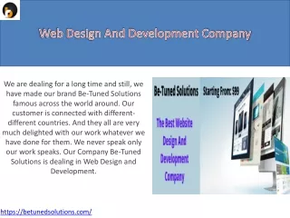 web design and development company
