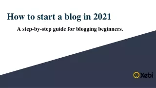 how to start a blog in 2021