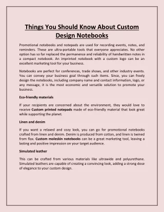 things you should know about custom design