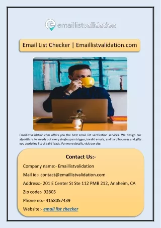 Email List Checker | Emaillistvalidation.com