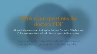 dha exam questions for doctors pdf