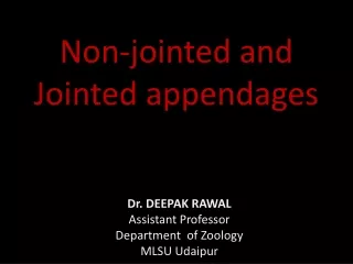 non jointed and jointed appendages