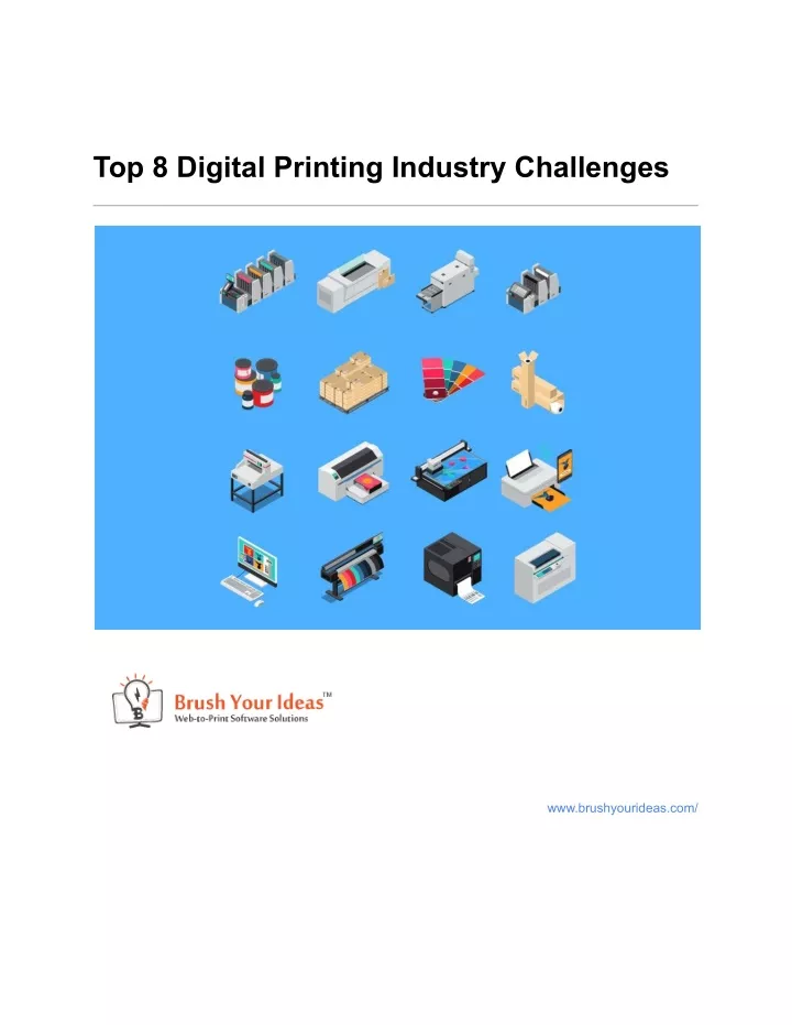 top 8 digital printing industry challenges