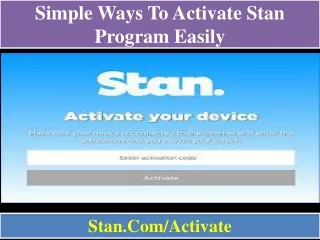 Simple Ways To Activate Stan Program Easily