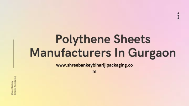 polythene sheets manufacturers in gurgaon