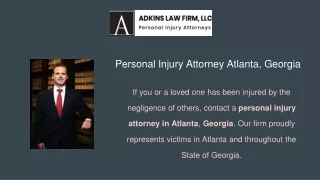 Personal injury Attorney in Atlanta, Georgia