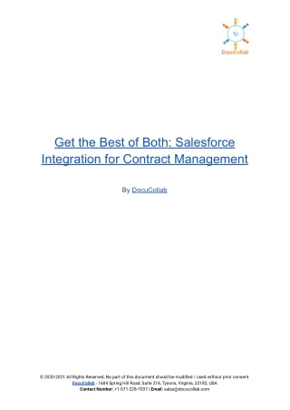 get the best of both salesforce integration