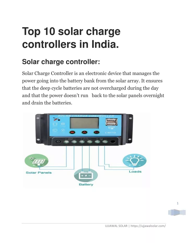 top 10 solar charge controllers in india