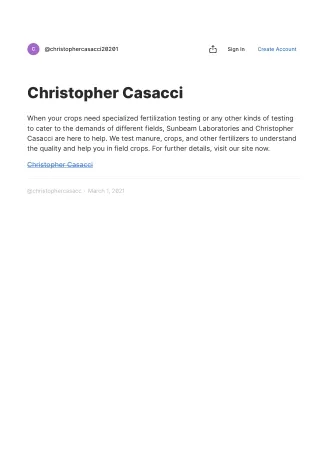 Christopher Casacci