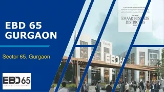 Ebd 65 Gurgaon- Emaar SCO Plots in Gurgaon