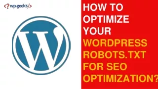 how to optimize your wordpress robots