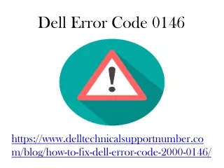 Dell Error Code 0146