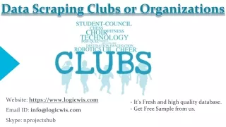 data scraping clubs or organizations