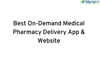 Medical Pharmacy | Online Medicine Delivery App Development