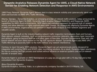 dynamite analytics releases dynamite agent