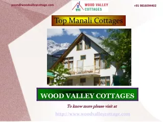 Top Manali Cottages For You