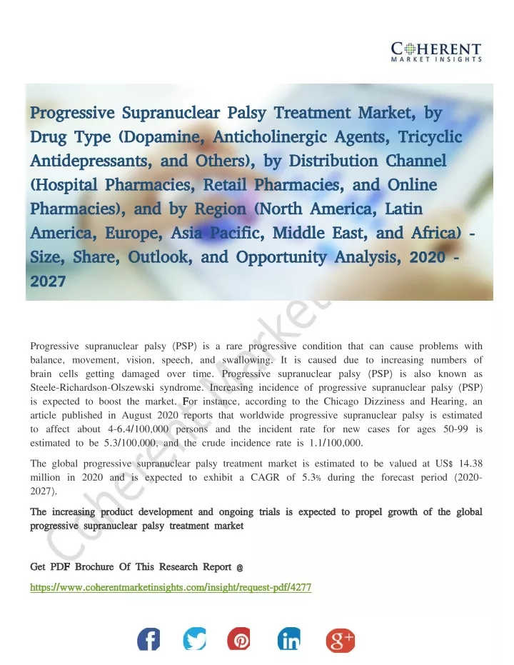 progressive supranuclear palsy treatment market