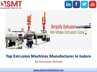 Top Extrusion Machines Manufacture in Indore