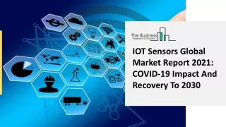iot sensors global market report 2021 covid