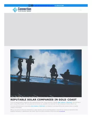 Solar Companies Gold Coast